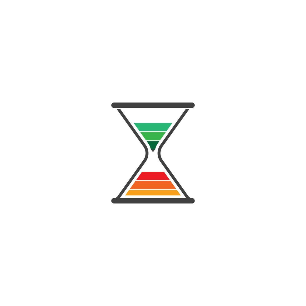 Hourglass icon  vector illustration template design