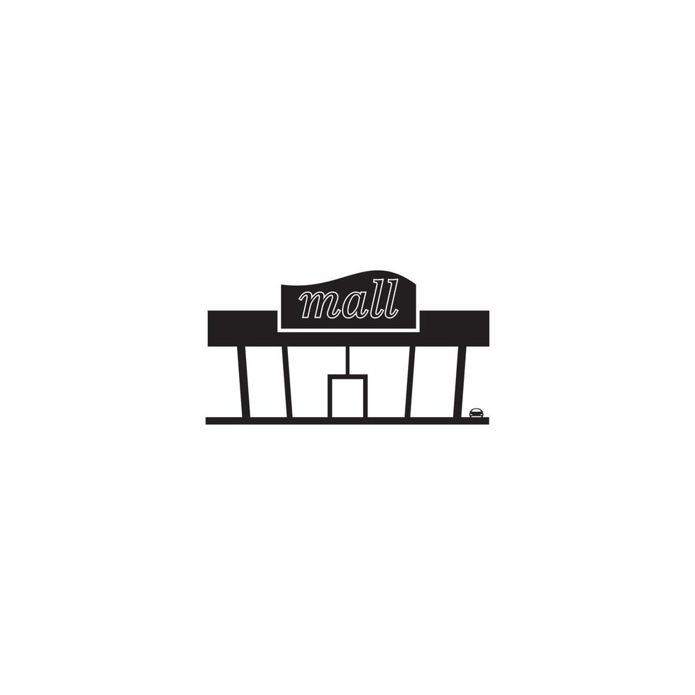 shopping mall icon vector illustration design template