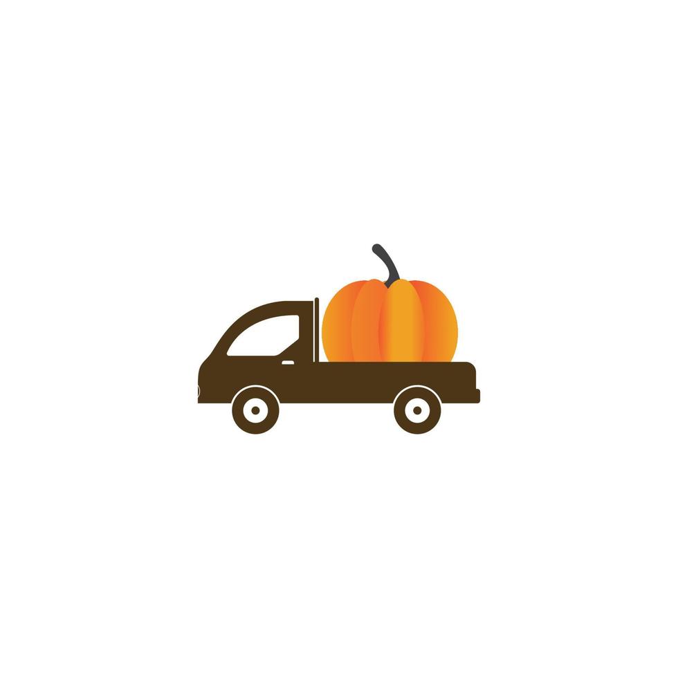 pumpkin icon vector illustration design template