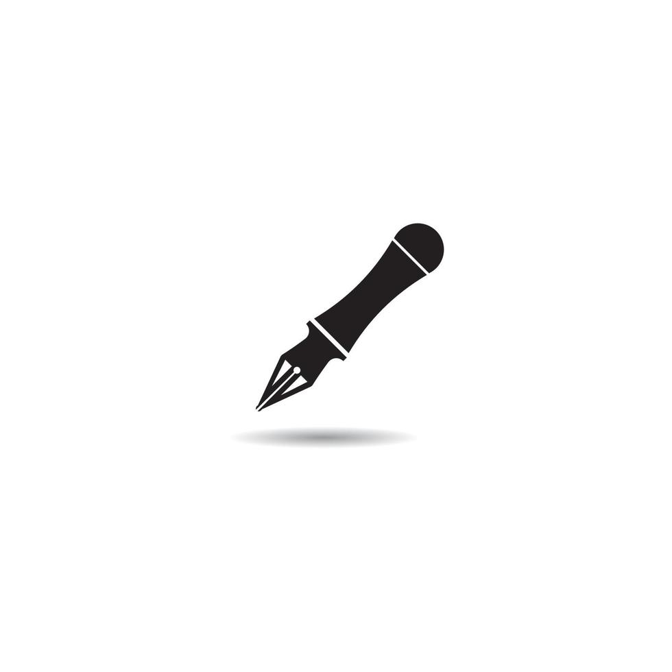 Fontain pen icon  vector illustration design template.