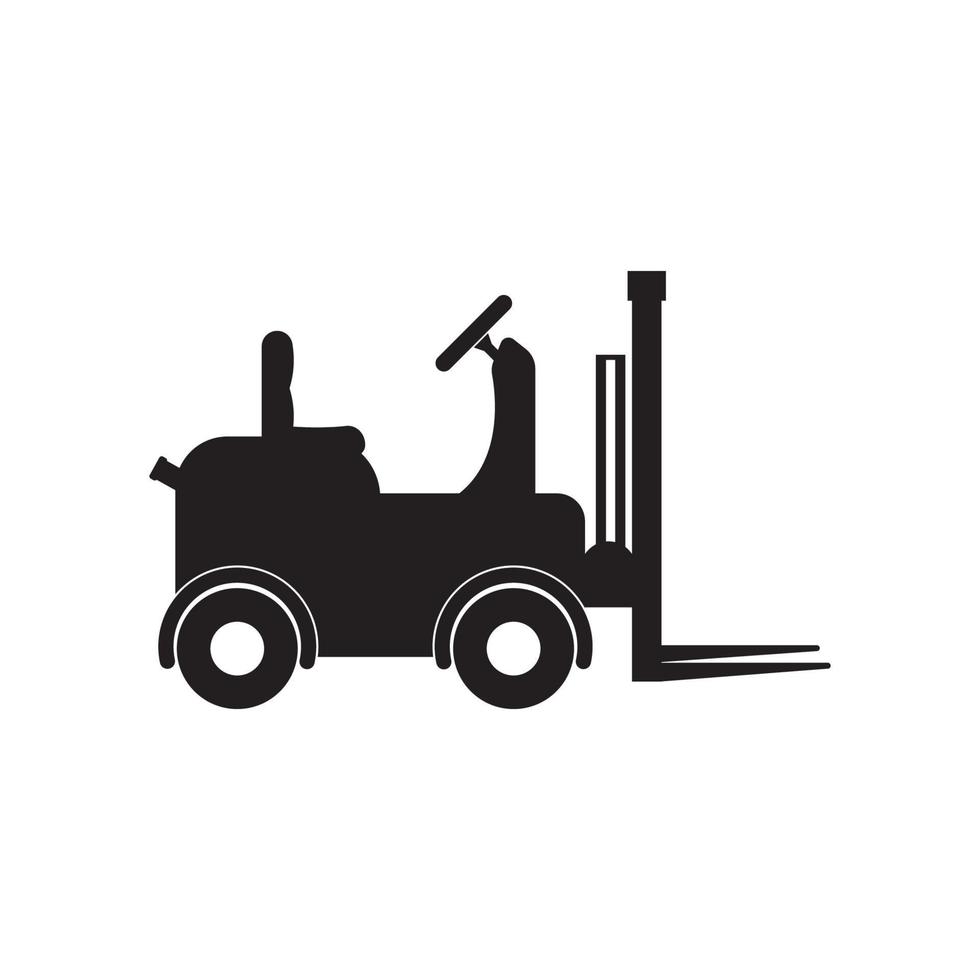 forklift icon vector illustration logo design