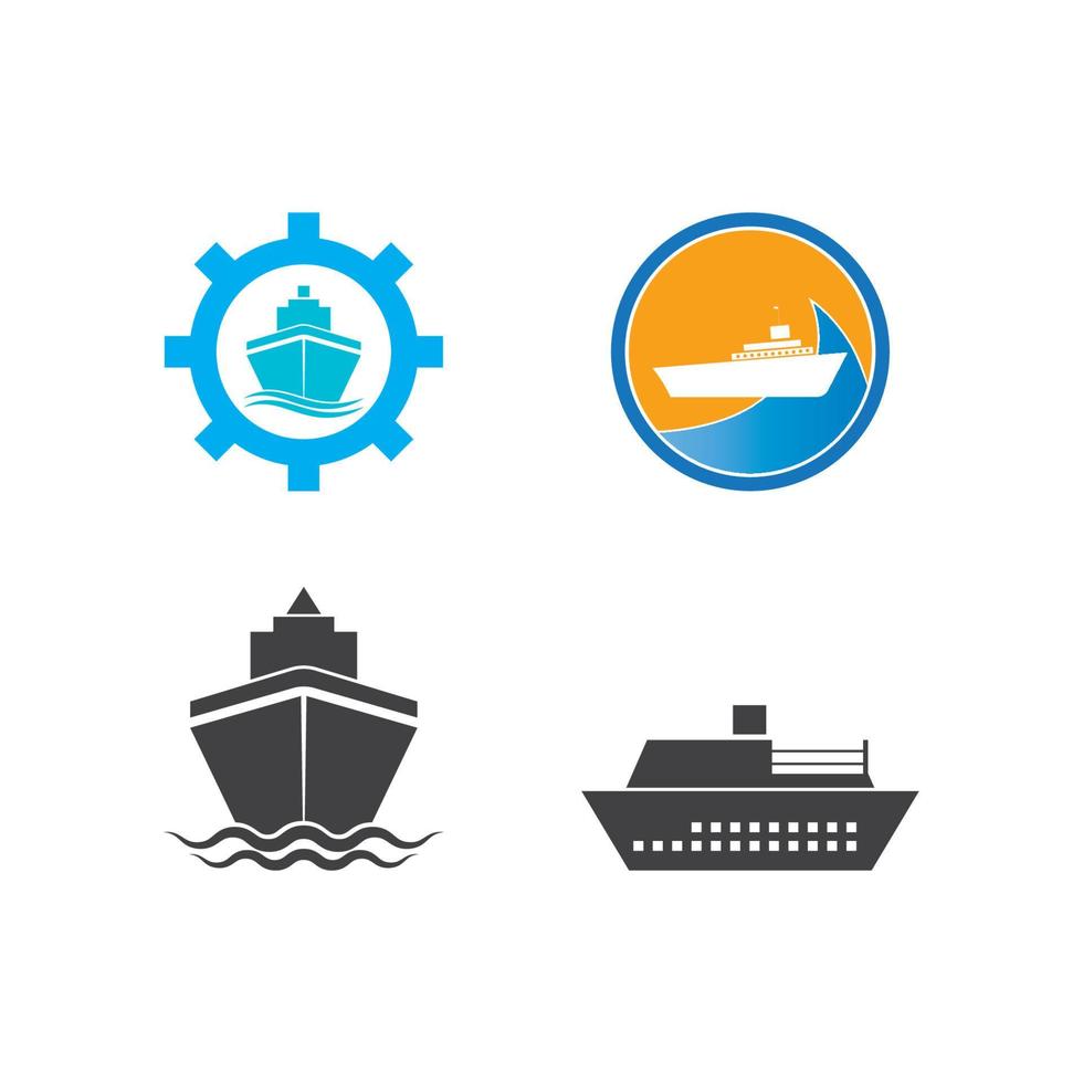 cruise ship icon vector illustration design template