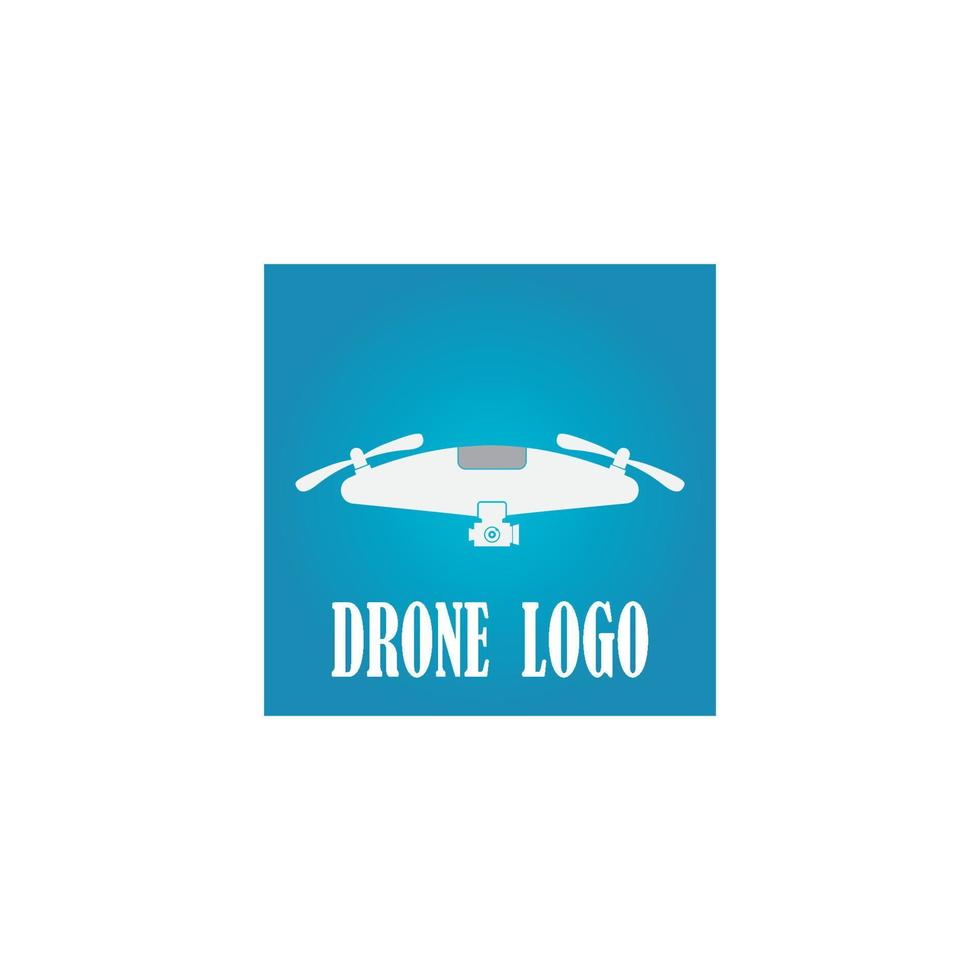 plantilla de diseño de ilustración de vector de logotipo de drone