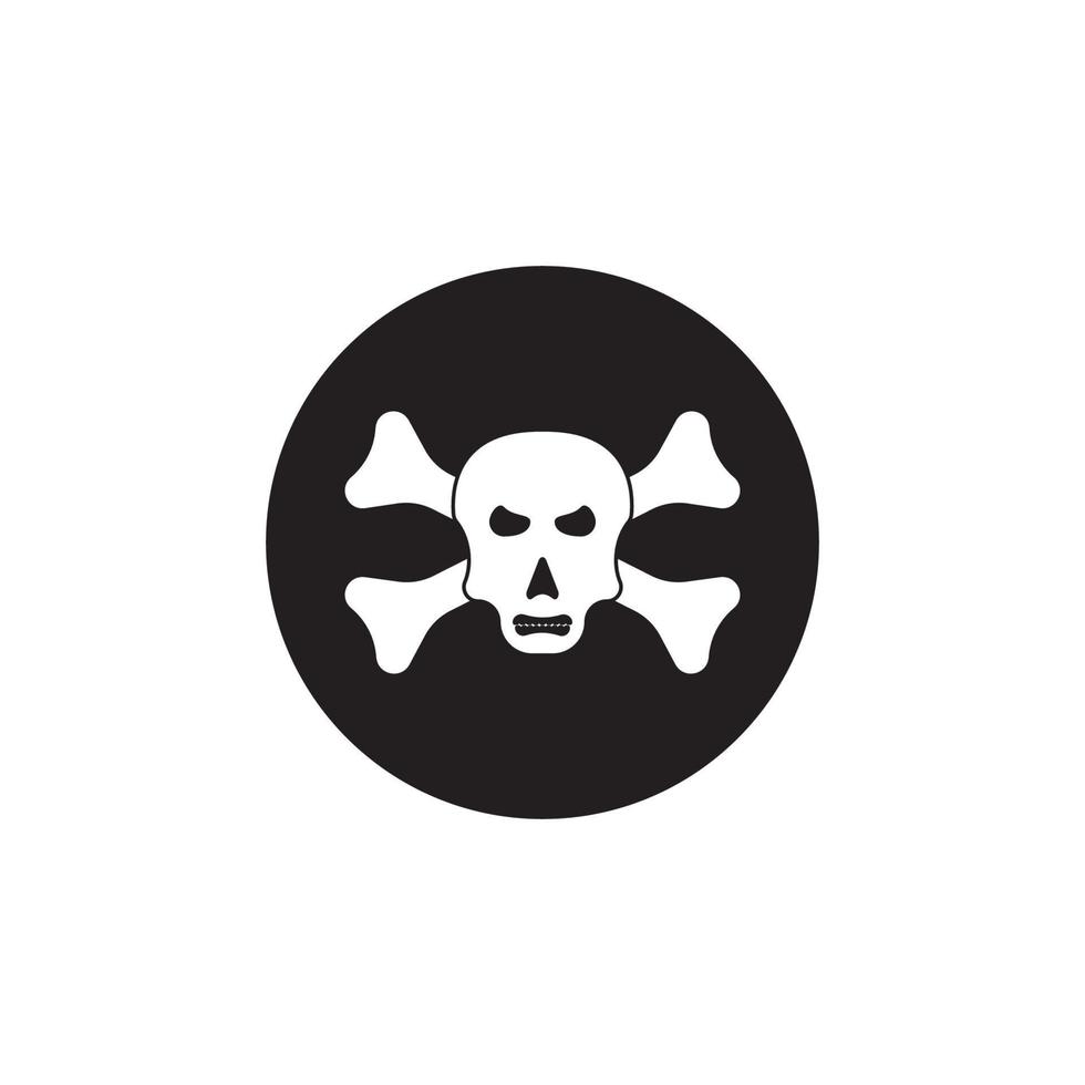 Skull icon vector illustration design template