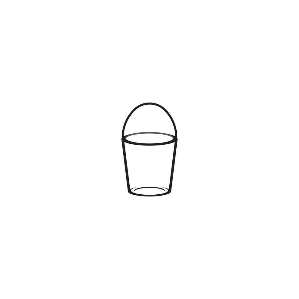 Bucket icon  vector illustration design template.