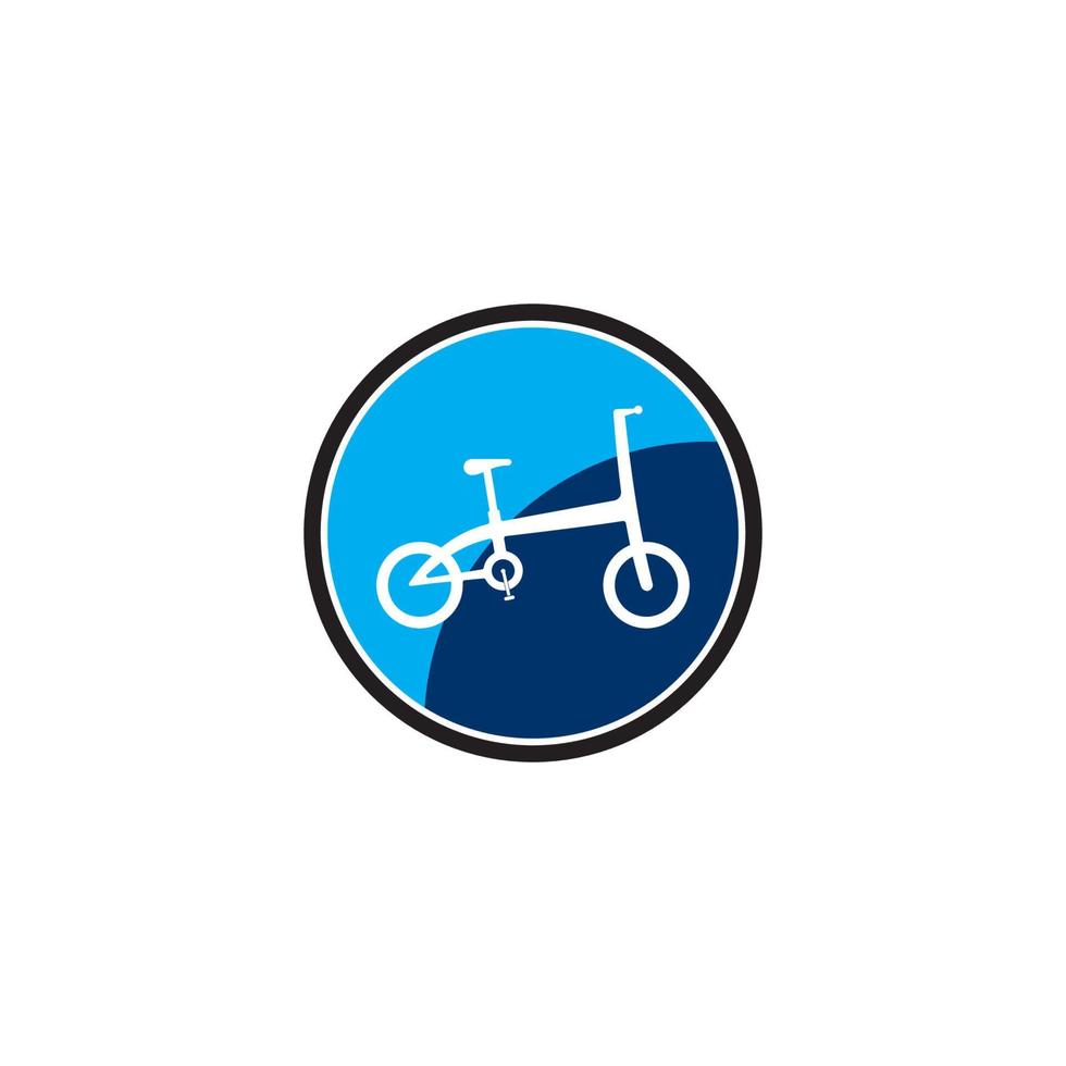 diseño de plantilla de ilustración de vector de logotipo de bicicleta