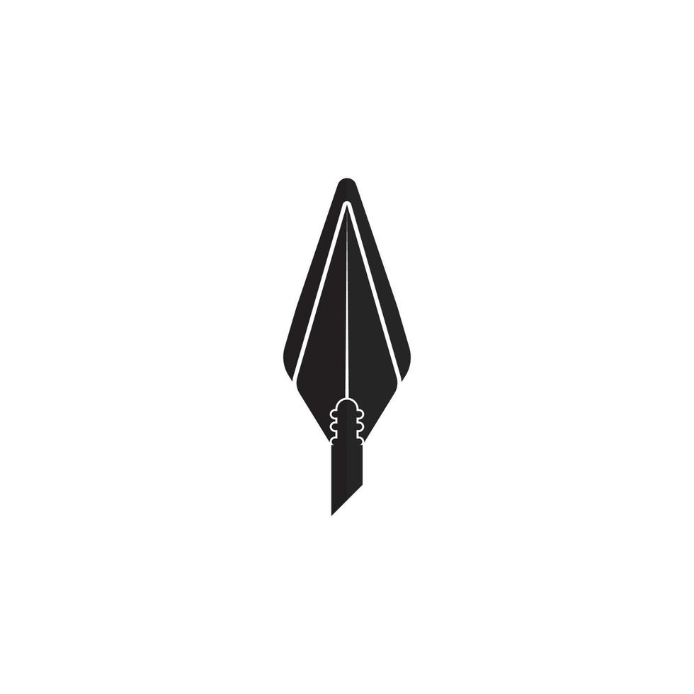 Spear icon vector illustration design template