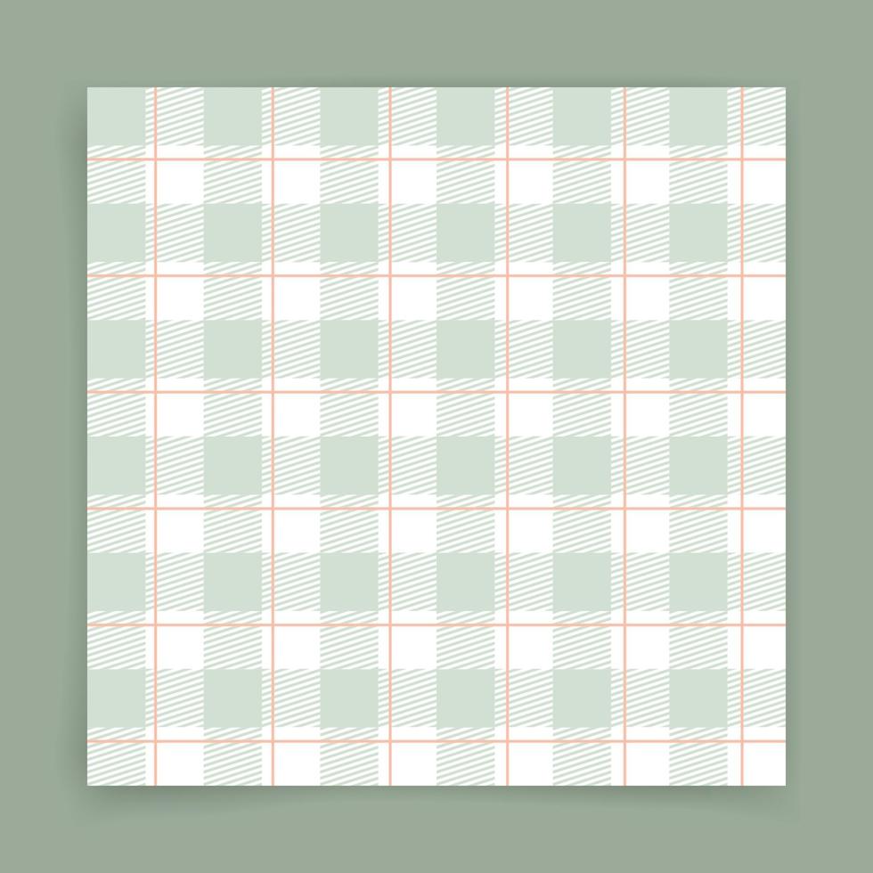 green and orange plaid pattern vector background. green plaid on fabric pattern. Square pattern for cloth. green square background.