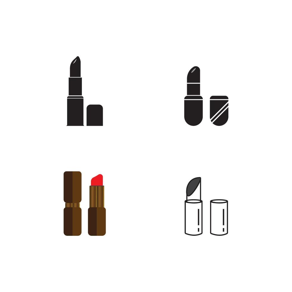 Lipstick icon  vector illustration template design