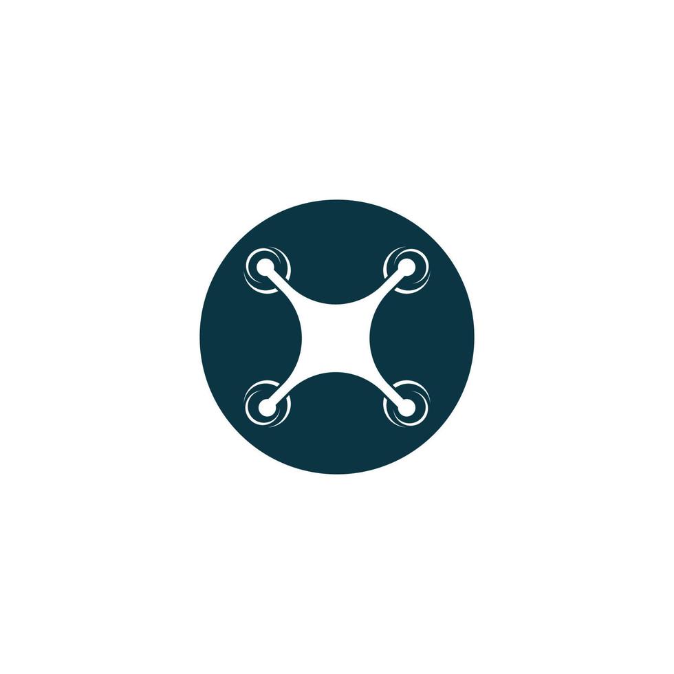 Drone logo vector illustration design template