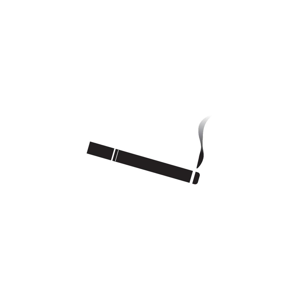 plantilla de diseño de ilustración de vector de icono de cigarrillo.