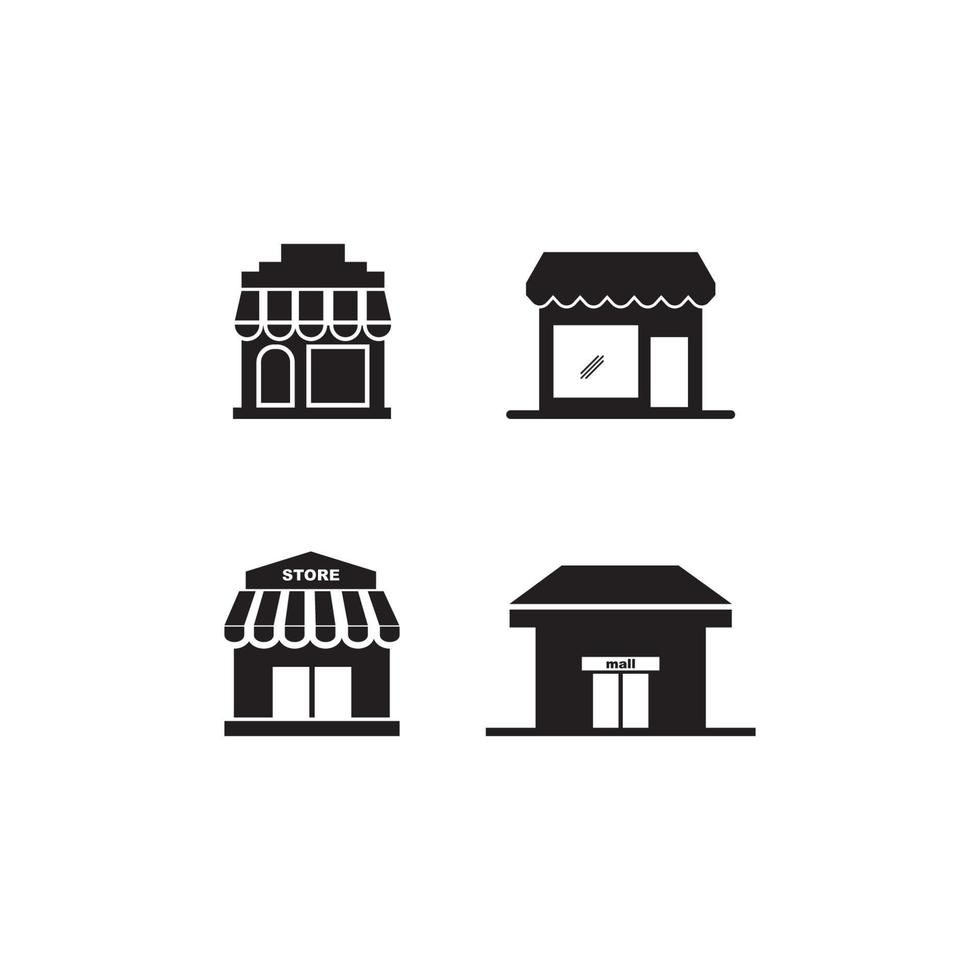 shopping mall icon vector illustration design template