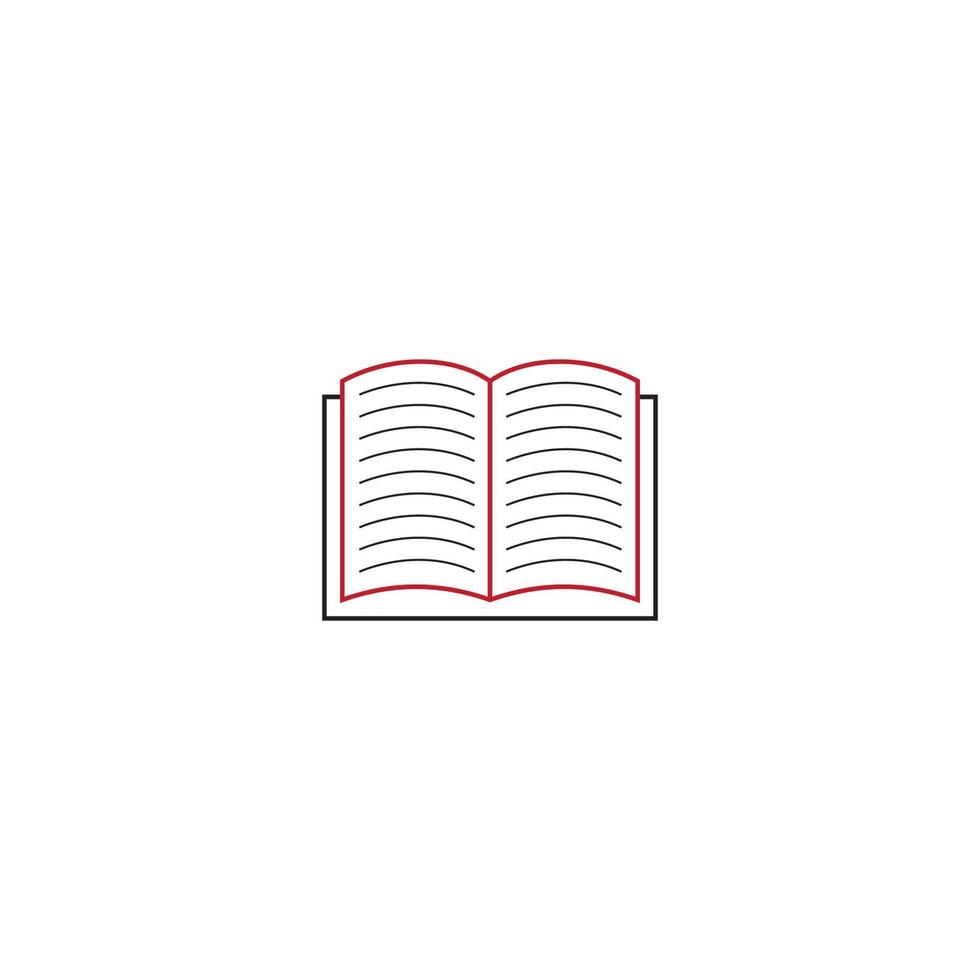 Book logo vector illustration design template.