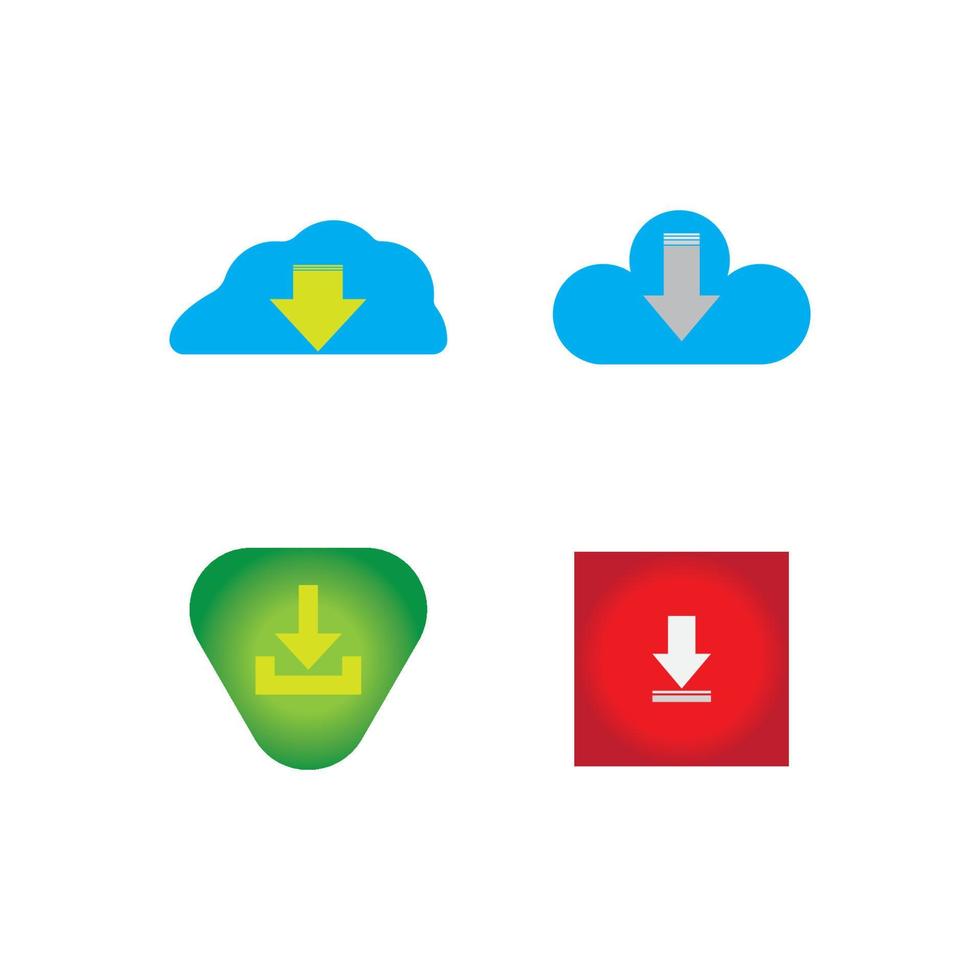 Download icon  vector design template