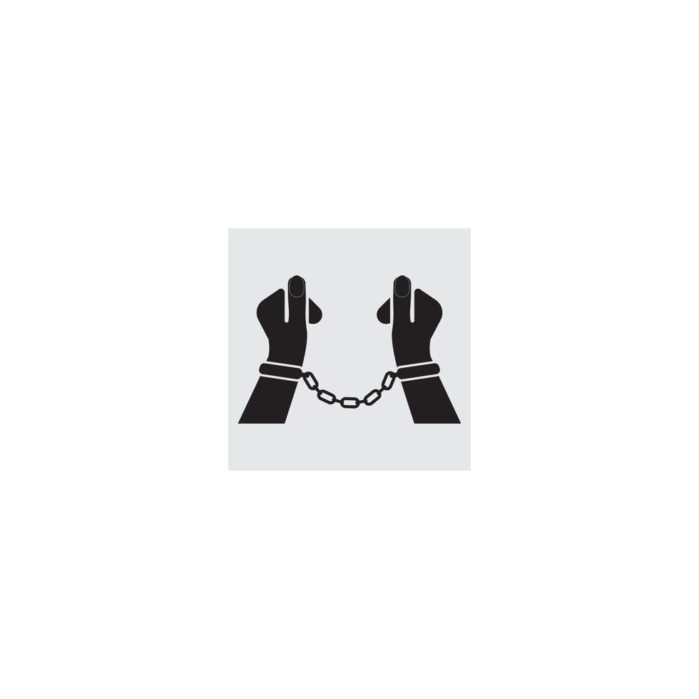 Handcuff icon  vector illustration design template.