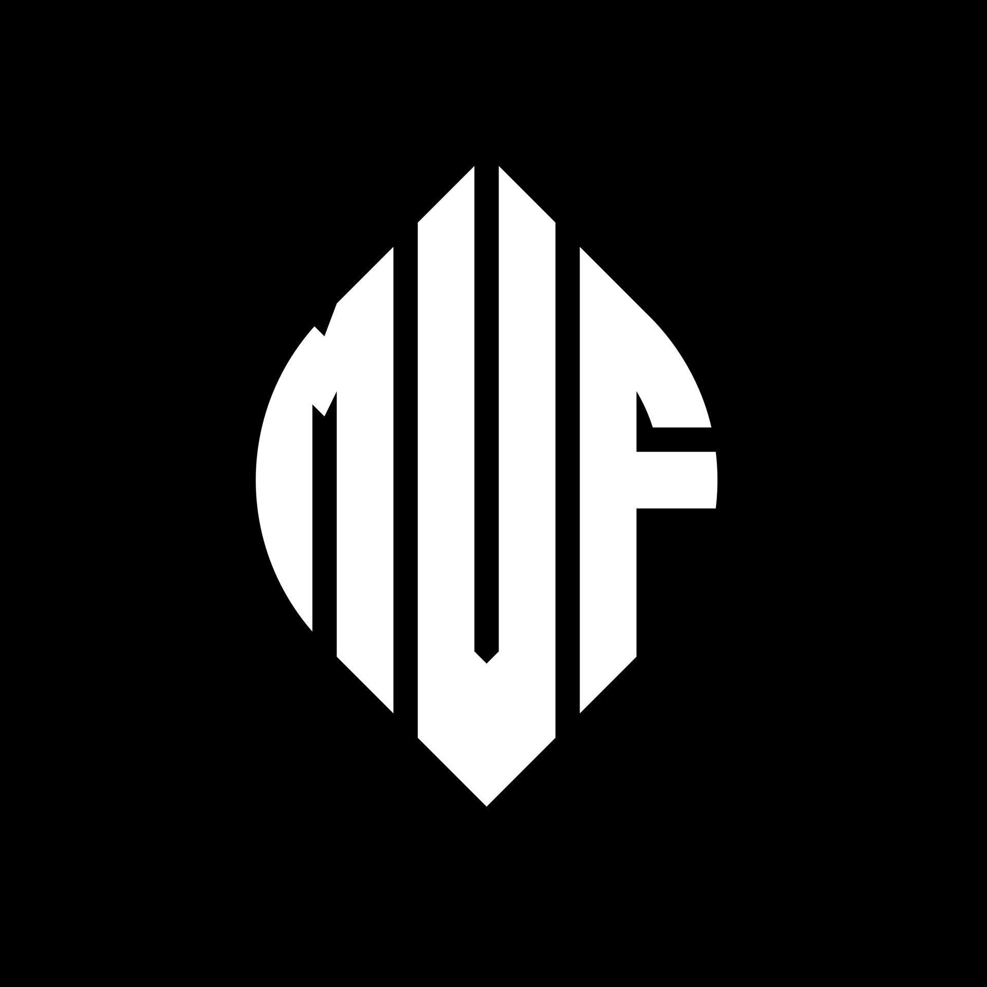 MVF circle letter logo design with circle and ellipse shape. MVF