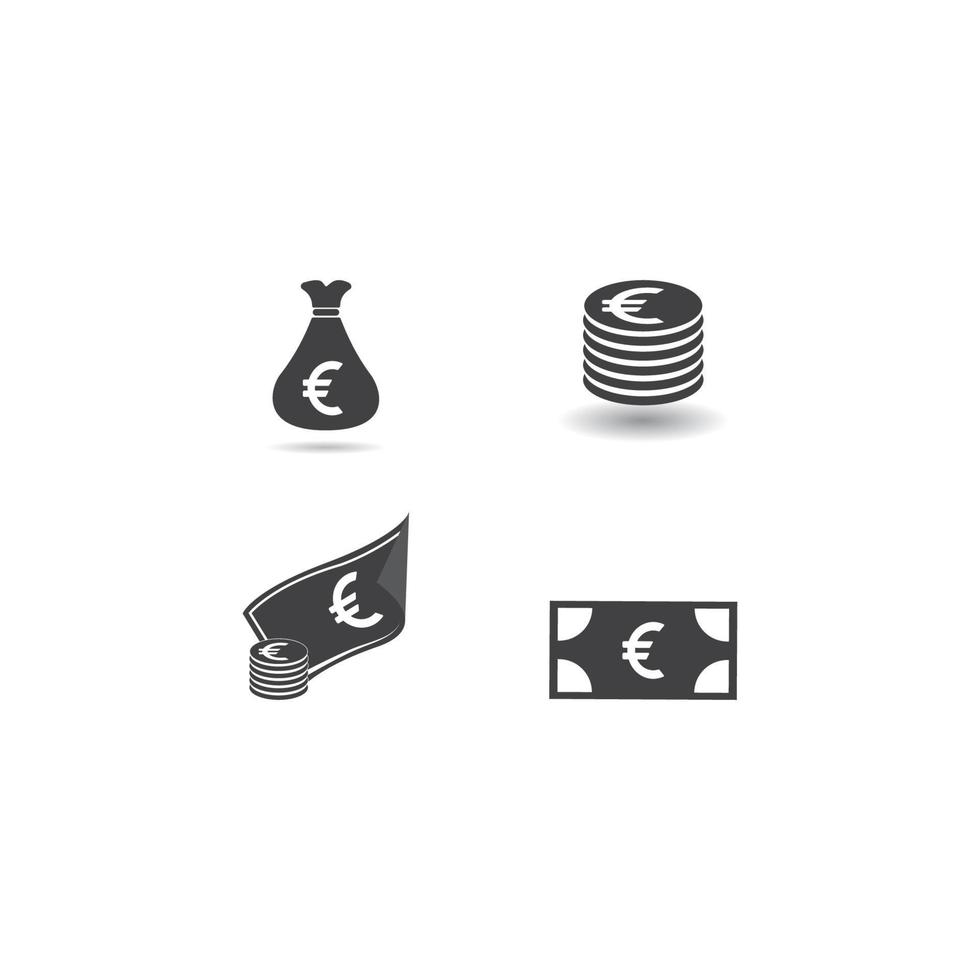 Euro icon vector illustration design template