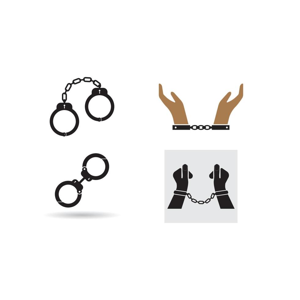 Handcuff icon  vector illustration design template.