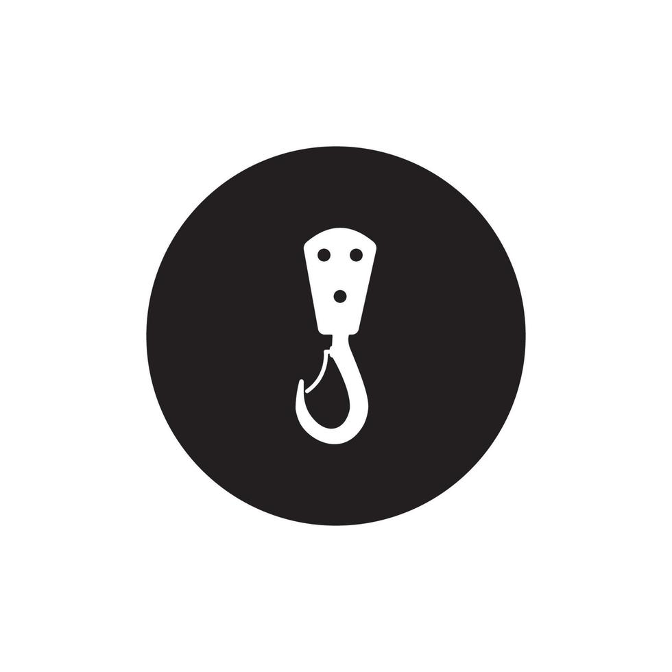 Crane hook logo vector