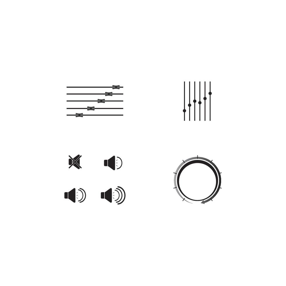 volume bar icon vector illustration design template.