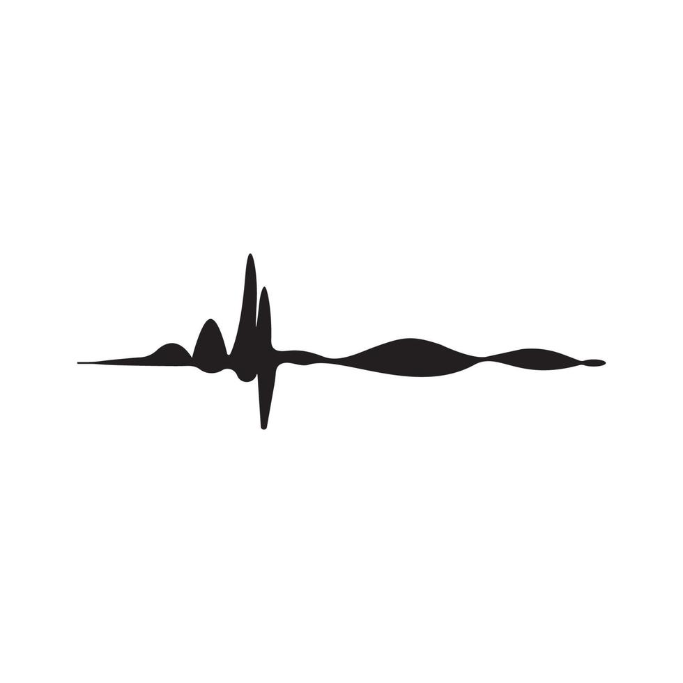 sound wave logo vector illustration design template