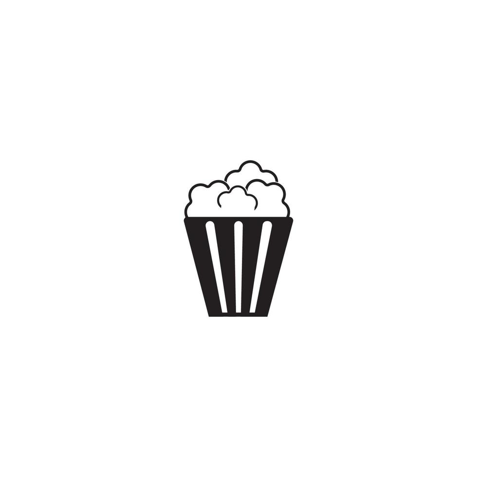 POPCORN ICON  vector illustration design template.
