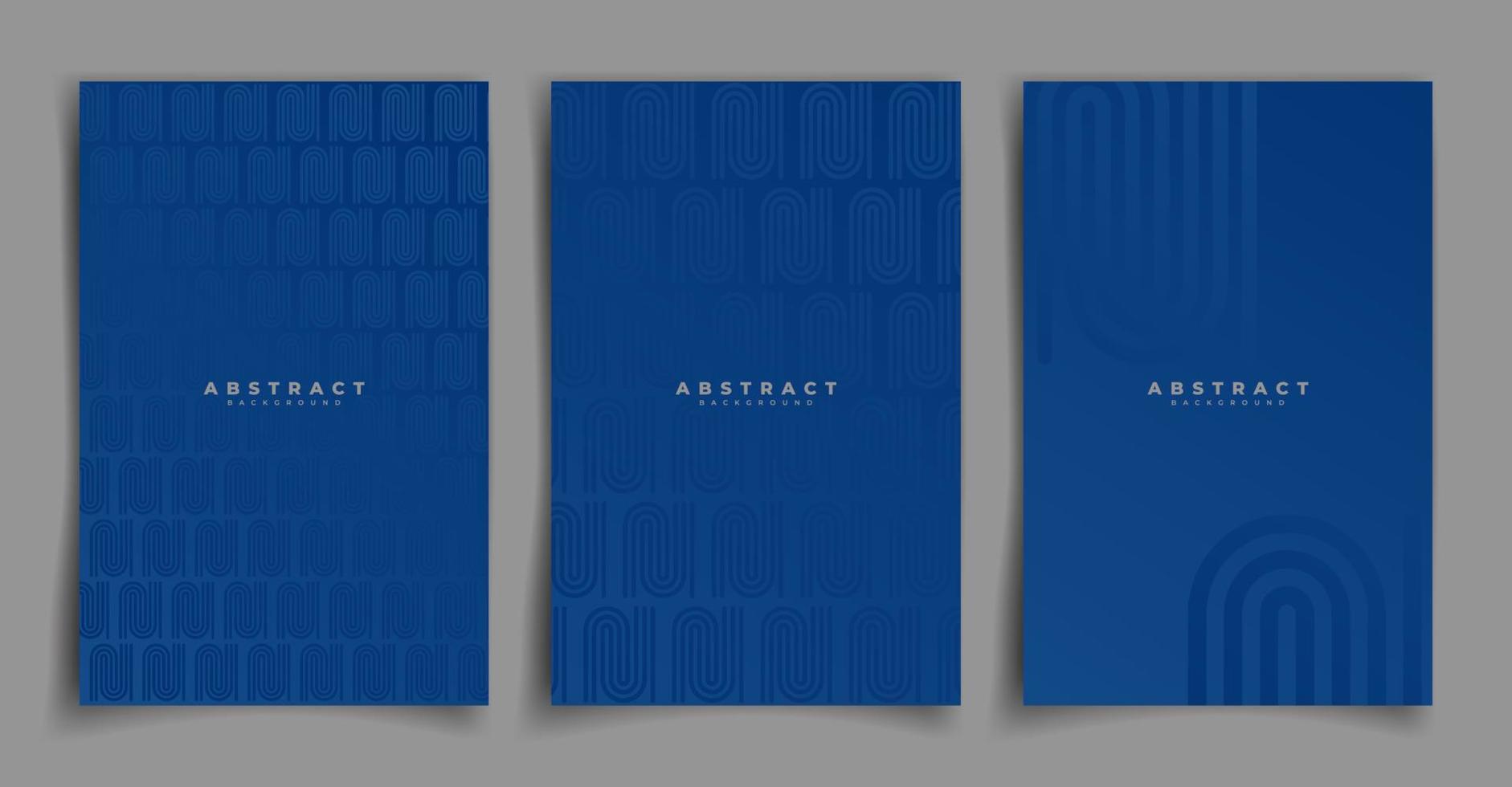 Pattern cover design background set or wallpaper. Abstract background. Blue gradient on blue background. Elegant vector pattern for luxury invitation, menu, brush poster
