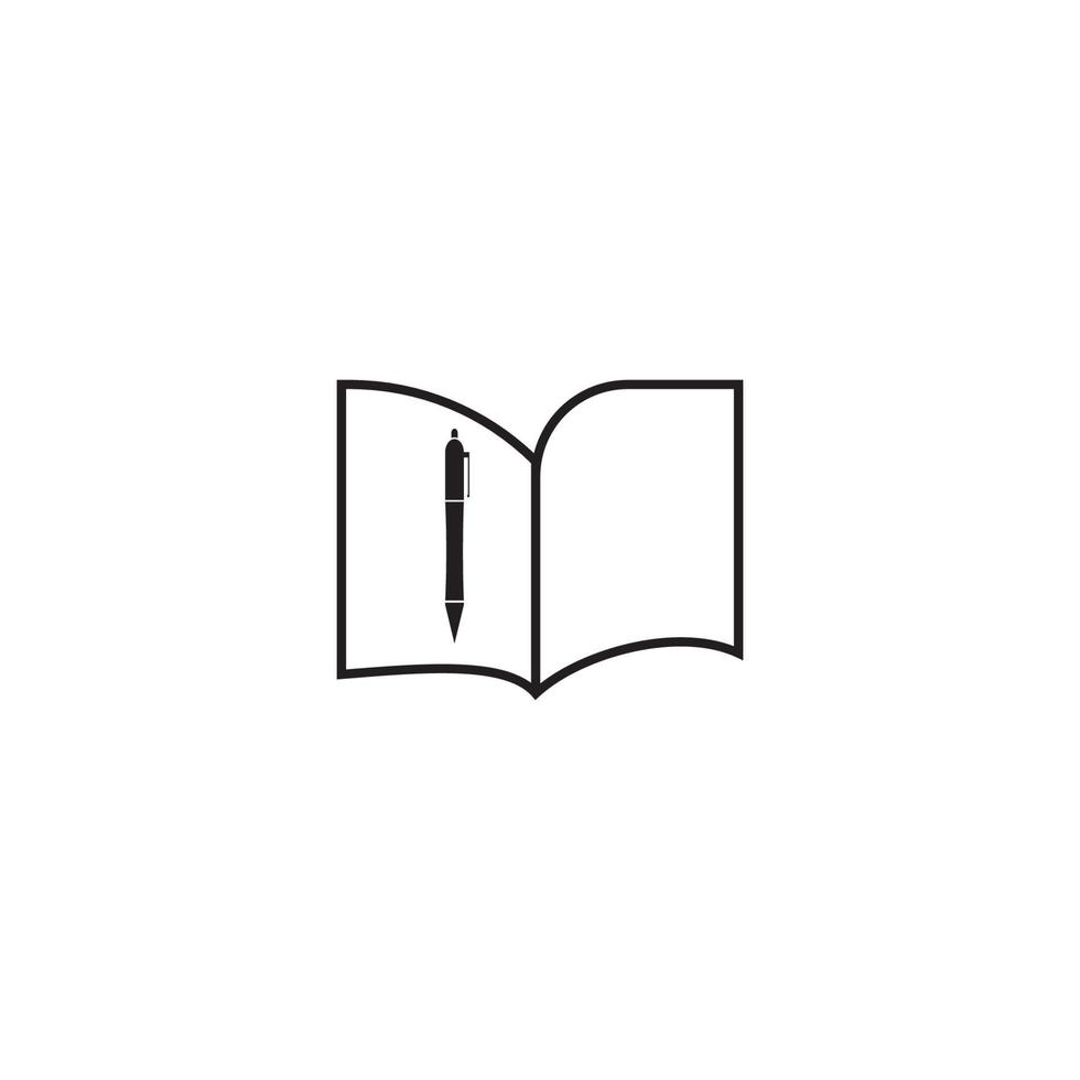 Book logo vector illustration design template.