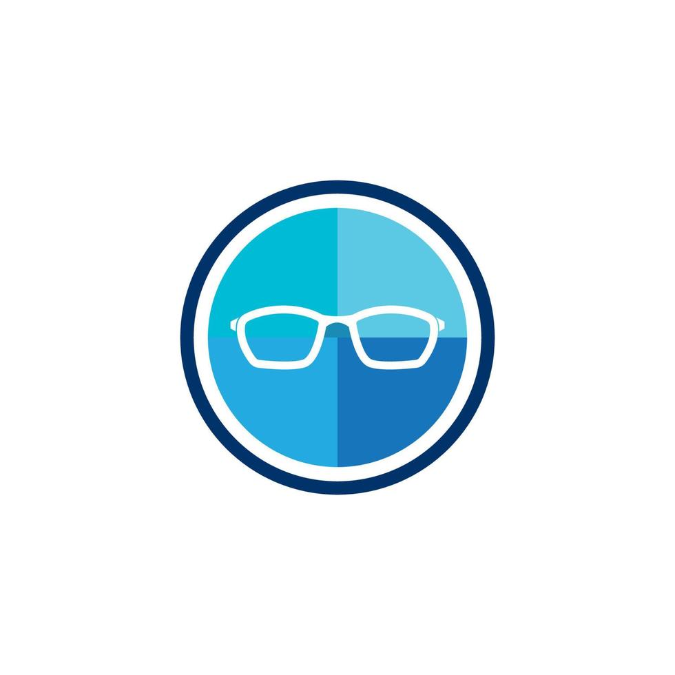 eyeglasses logo vector illustration design template.