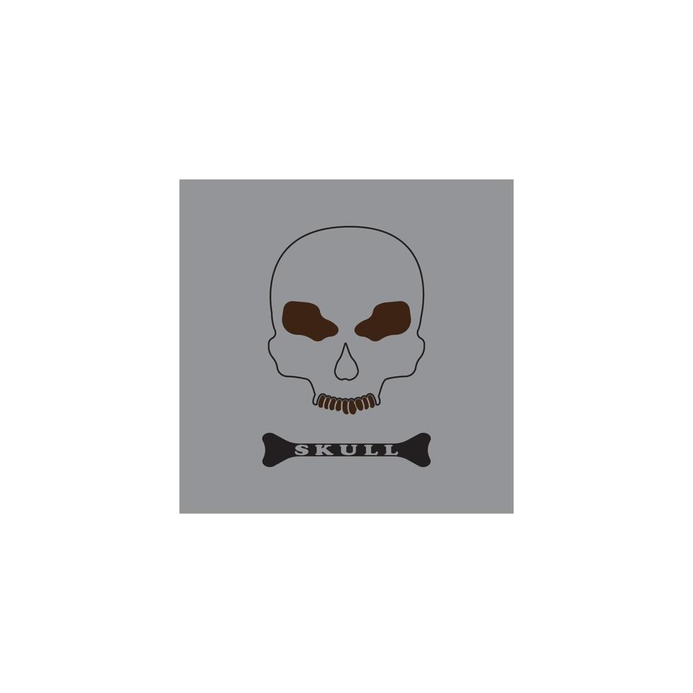 Skull icon vector illustration design template