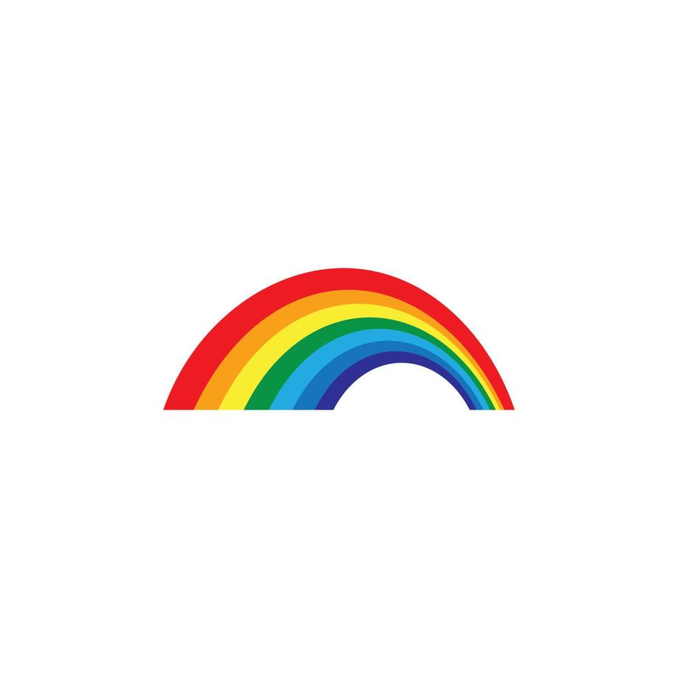 Rainbow logo vector illustration design template