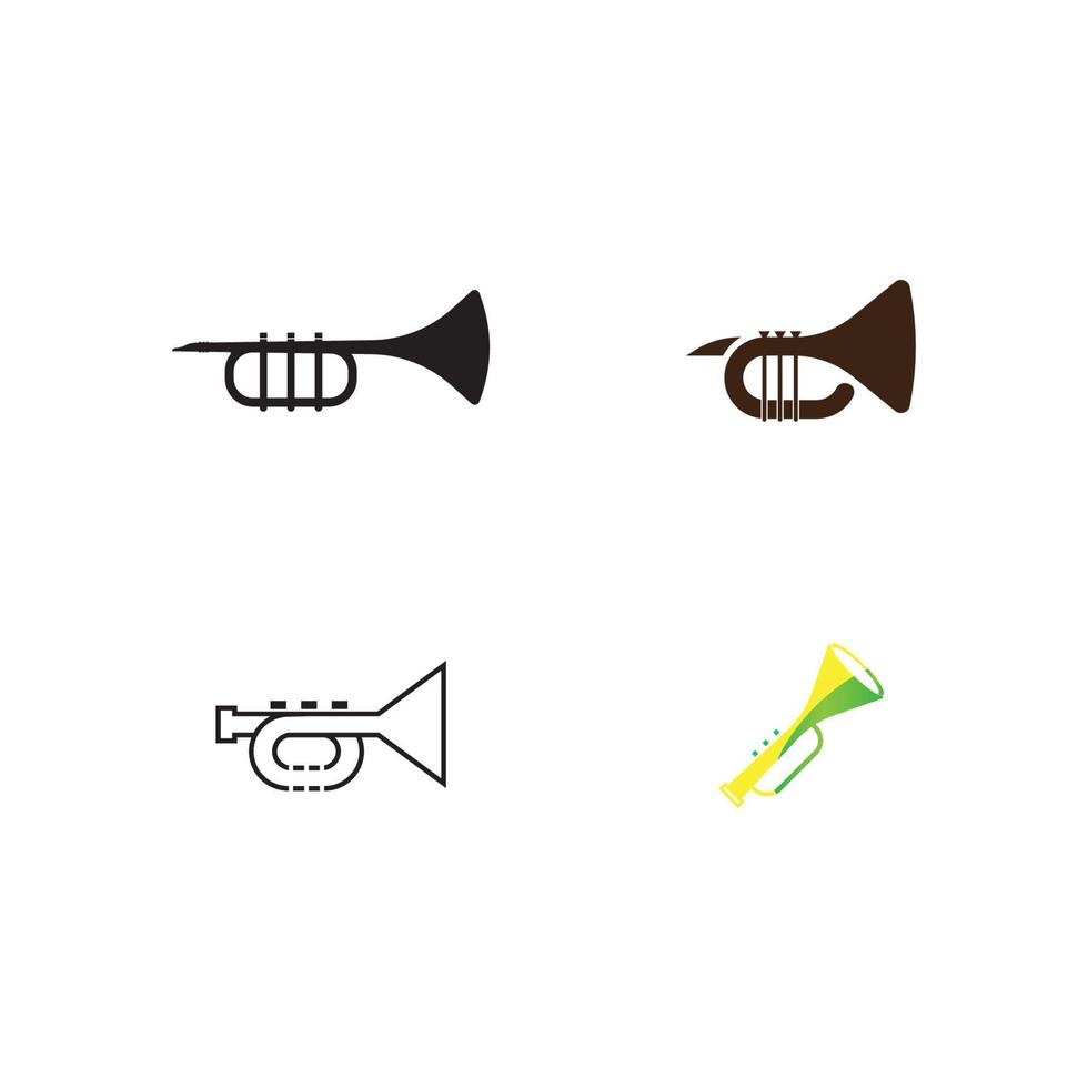 Trumpet icon  vector illustration template design