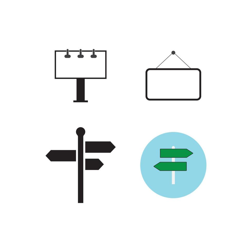 Signboard icon  vector illustration template design