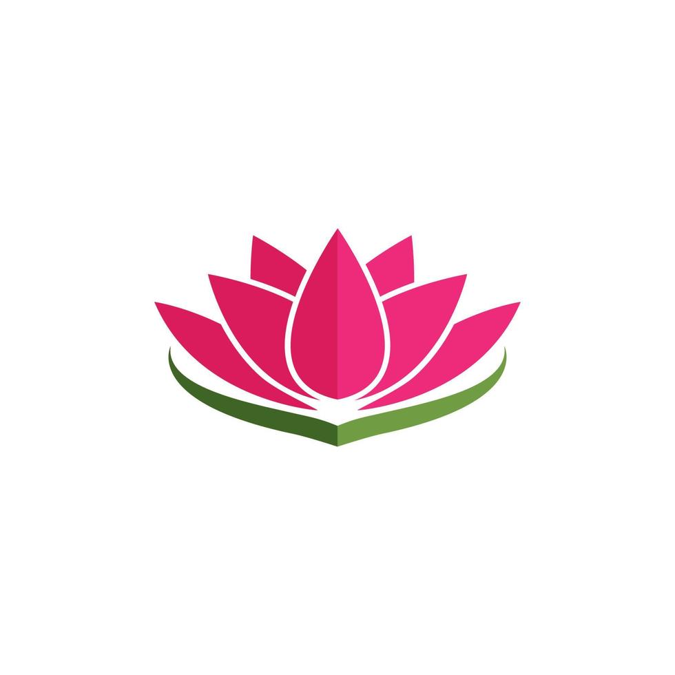 plantilla de diseño de ilustración de vector de logotipo de loto