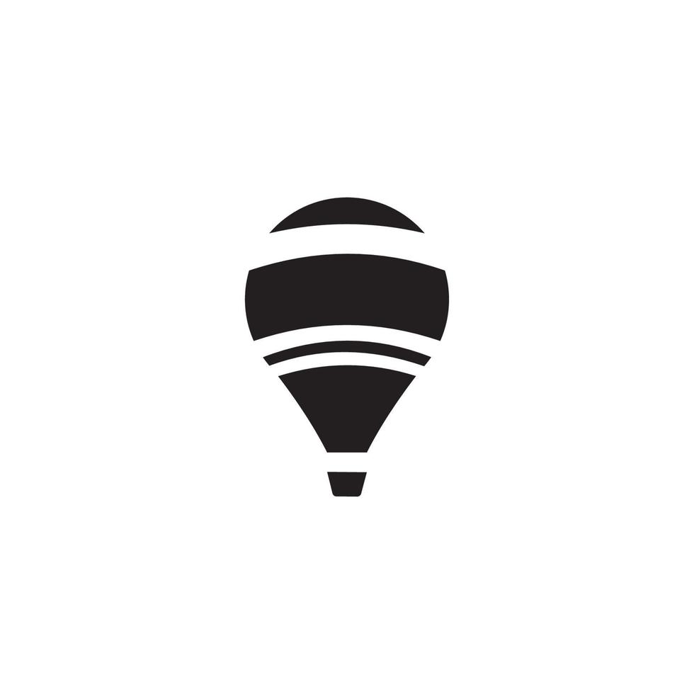 Hot Air Balloon  logo vector illustration design template