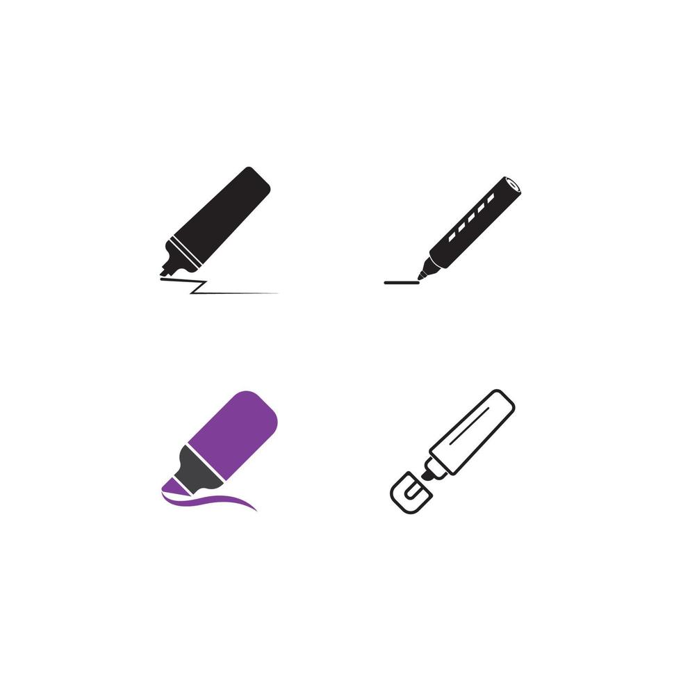 Marker pen icon vector