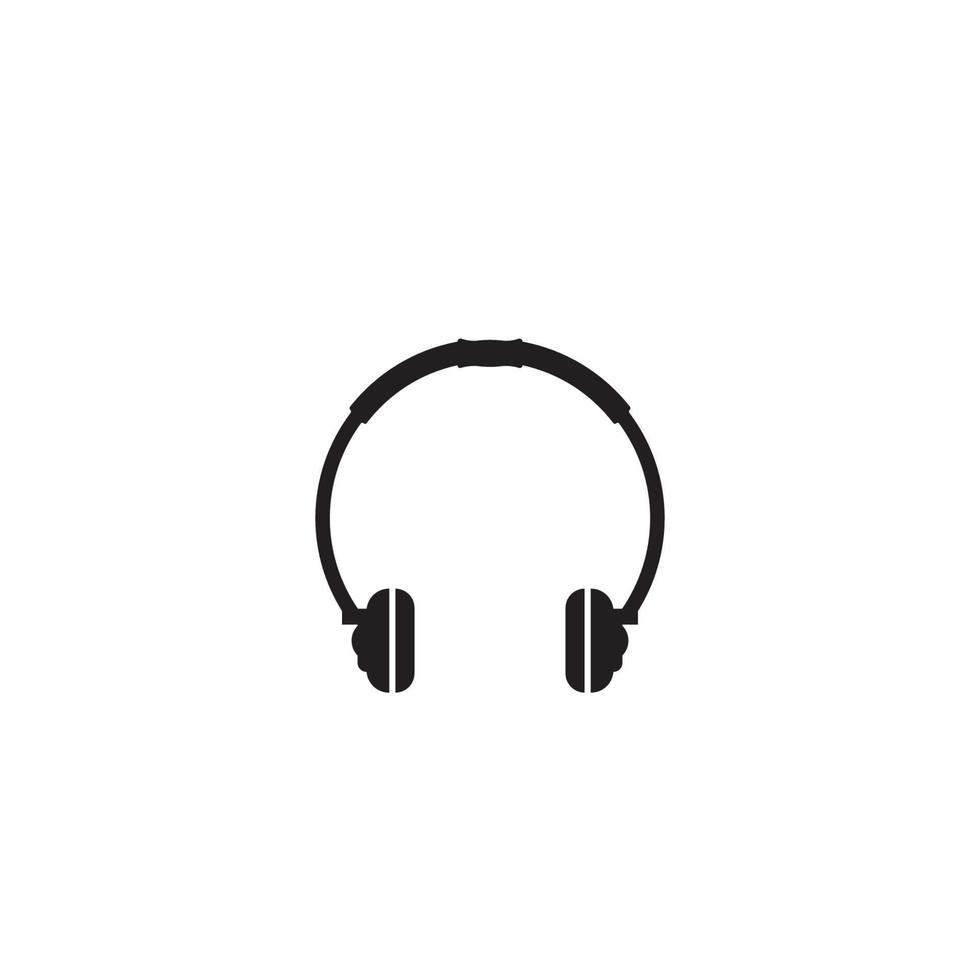 headphone logo vector illustration design template.