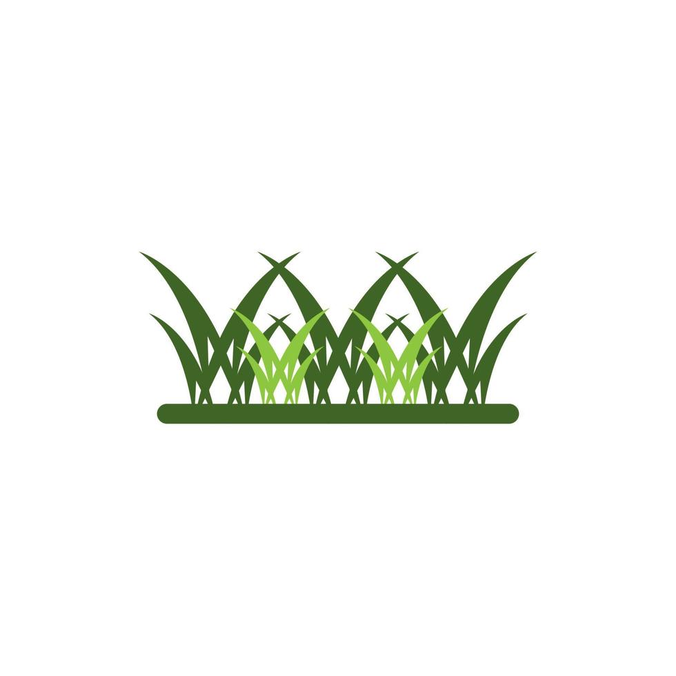 grass logo vector illustration design template