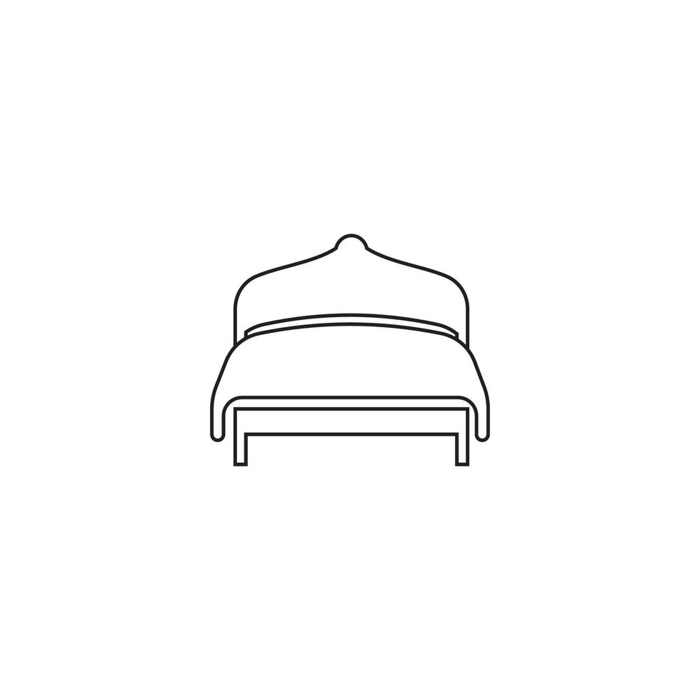 diseño de plantilla de ilustración de vector de icono de cama