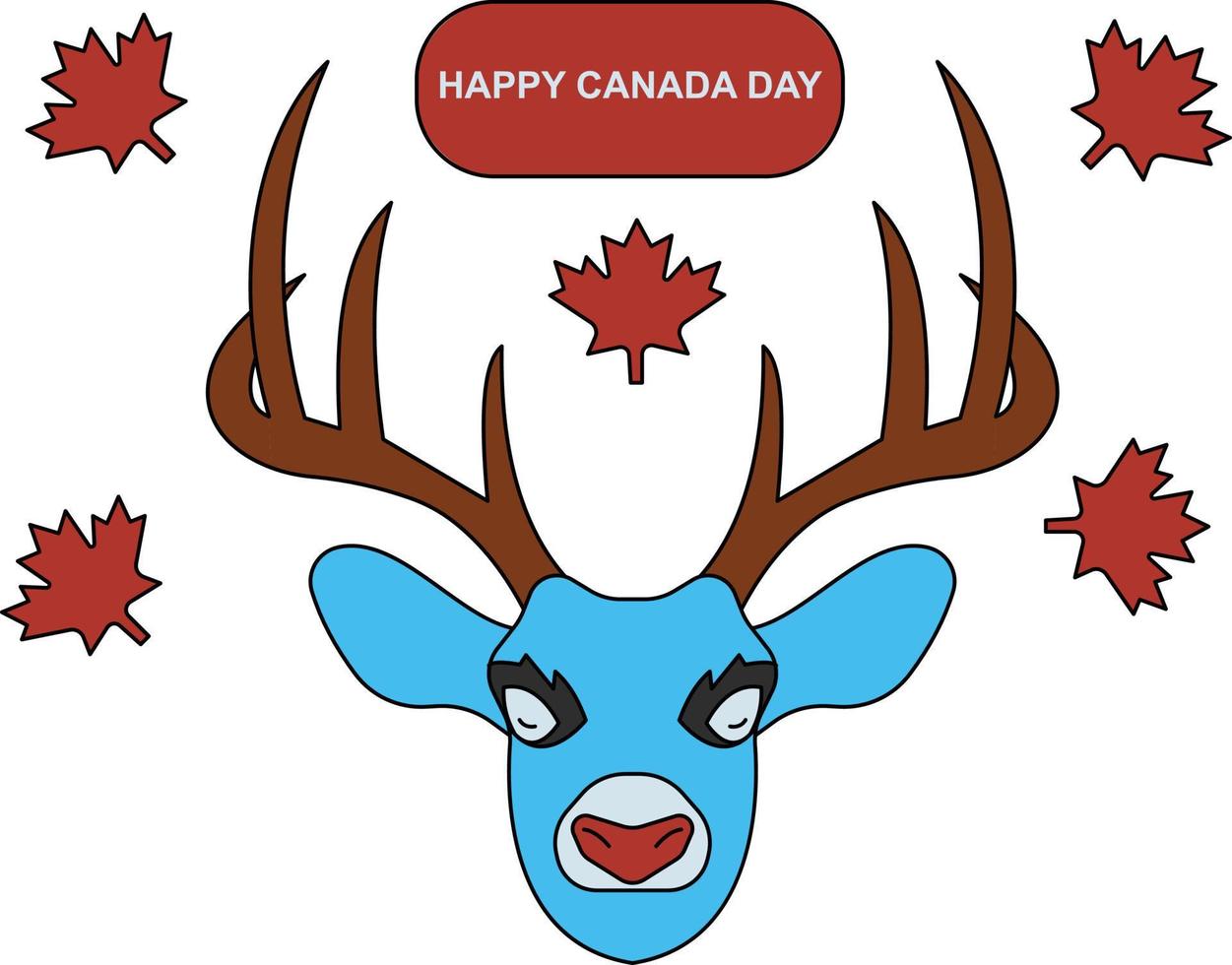 Happy Canada National Day. vector