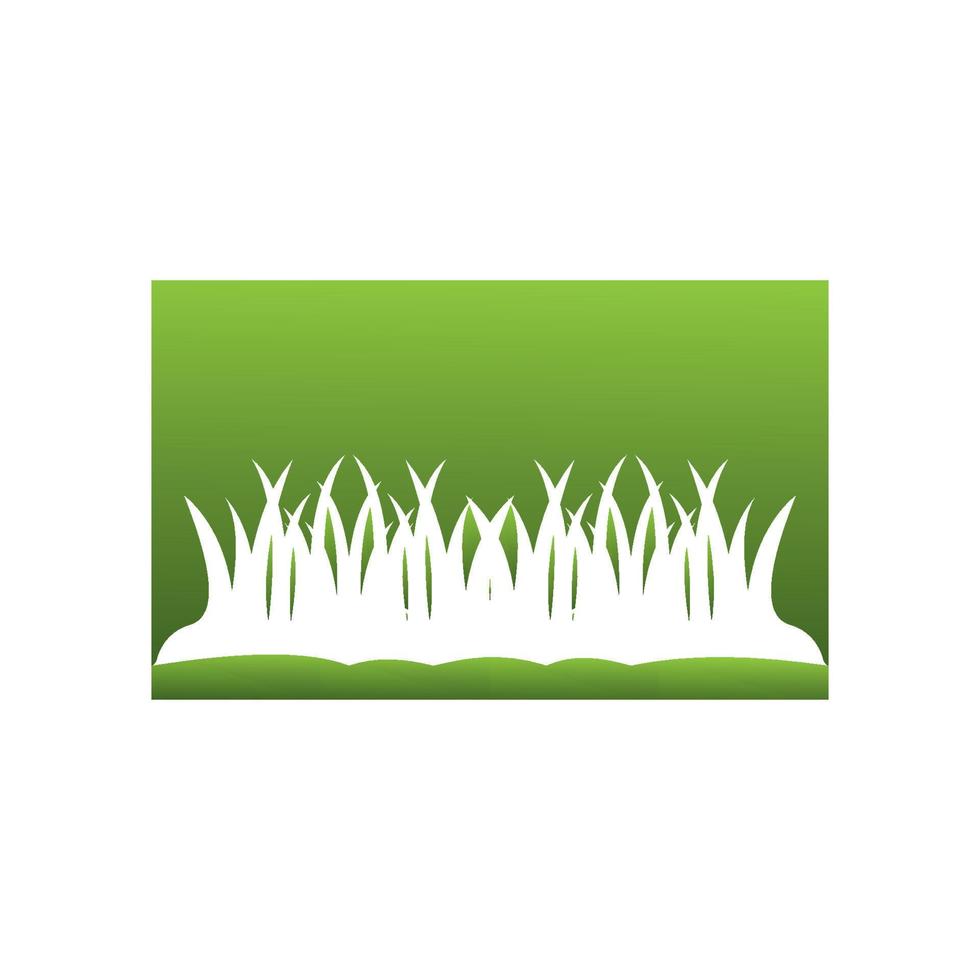 grass logo vector illustration design template