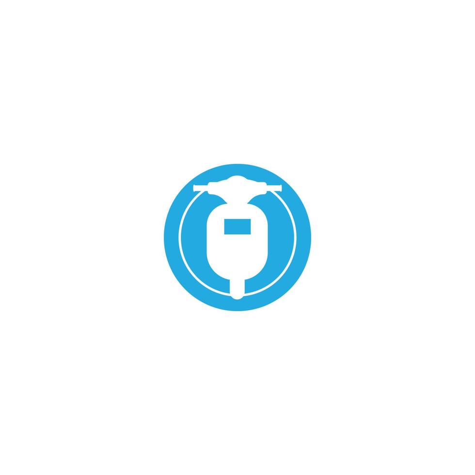 Scooter logo  vector illustration design template.