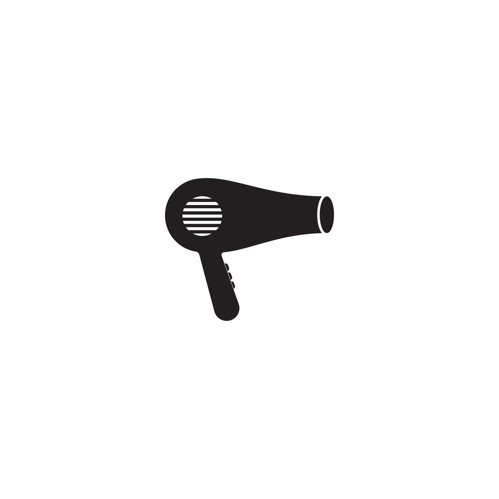 Hair dryer logo vector illustration design template 9106119 Vector Art at  Vecteezy