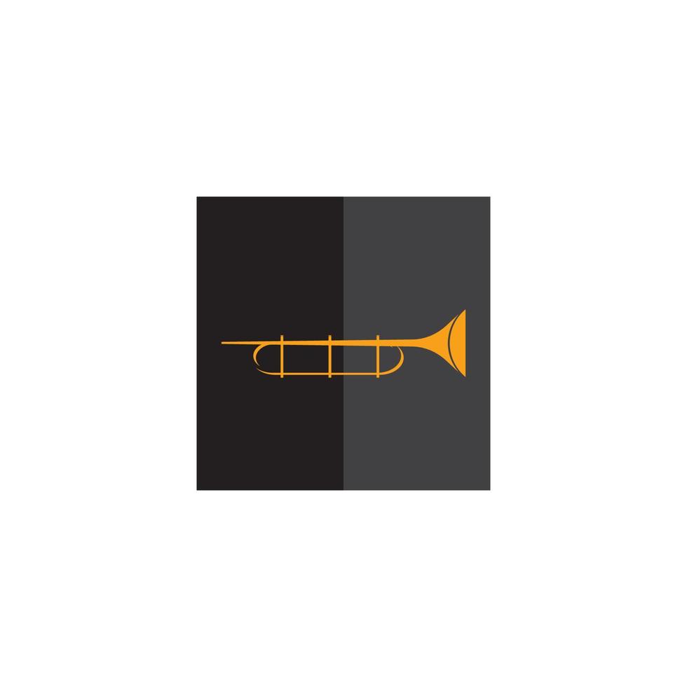 Trumpet icon  vector illustration template design