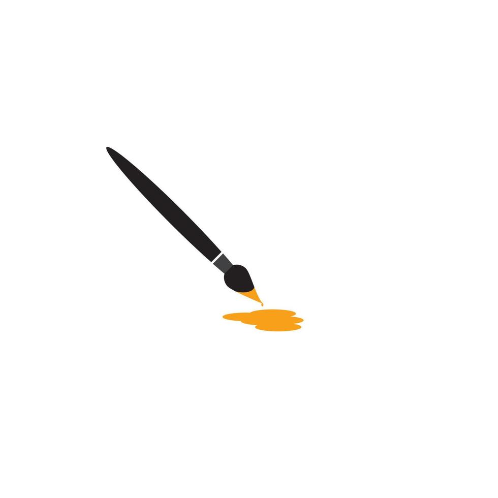 Paint brush logo vector