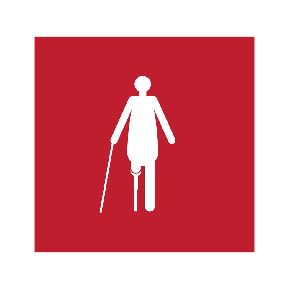 Disabled icon vector illustration design template