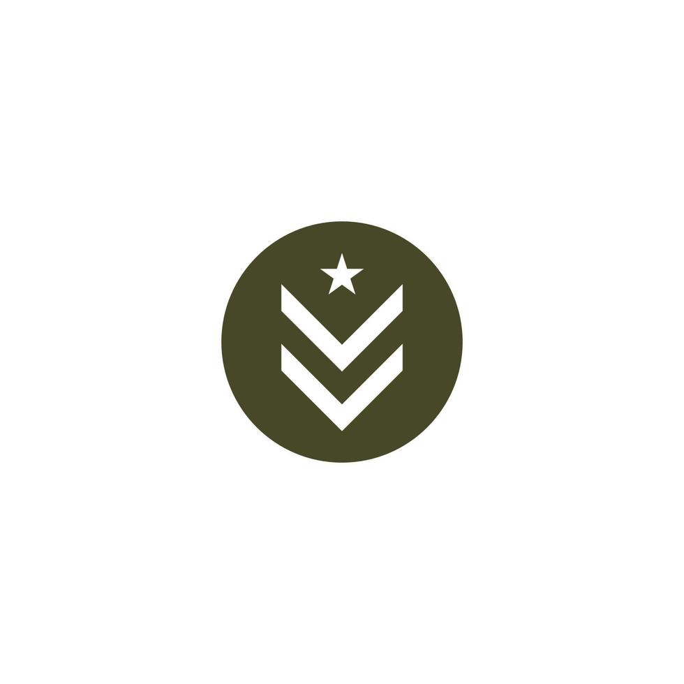 Military rank icon vector illustration design template