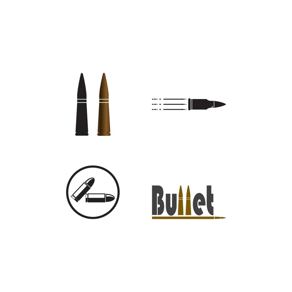 Bullet caliber logo vector
