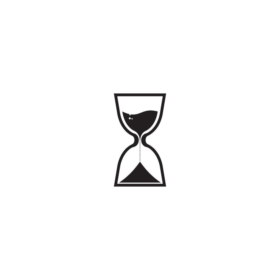 Hourglass icon  vector illustration template design