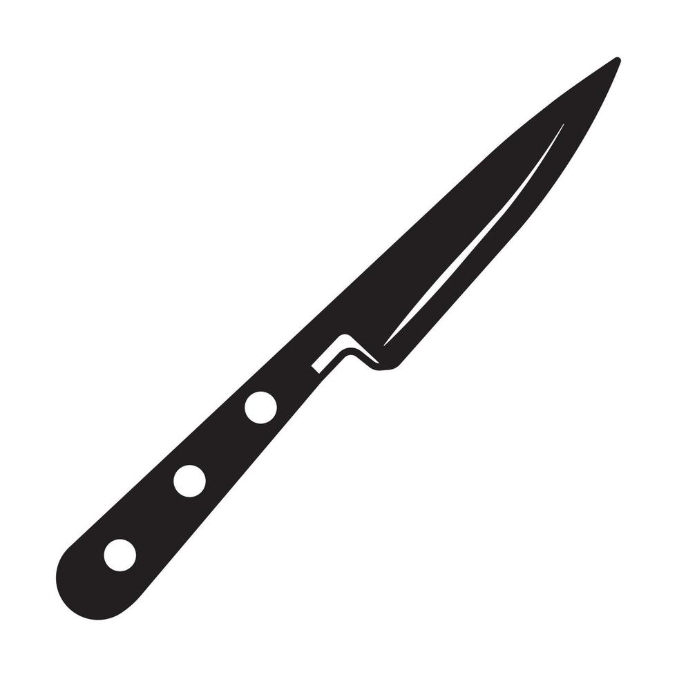 icono de vector plano de cuchillo de cocina para aplicaciones o sitios web